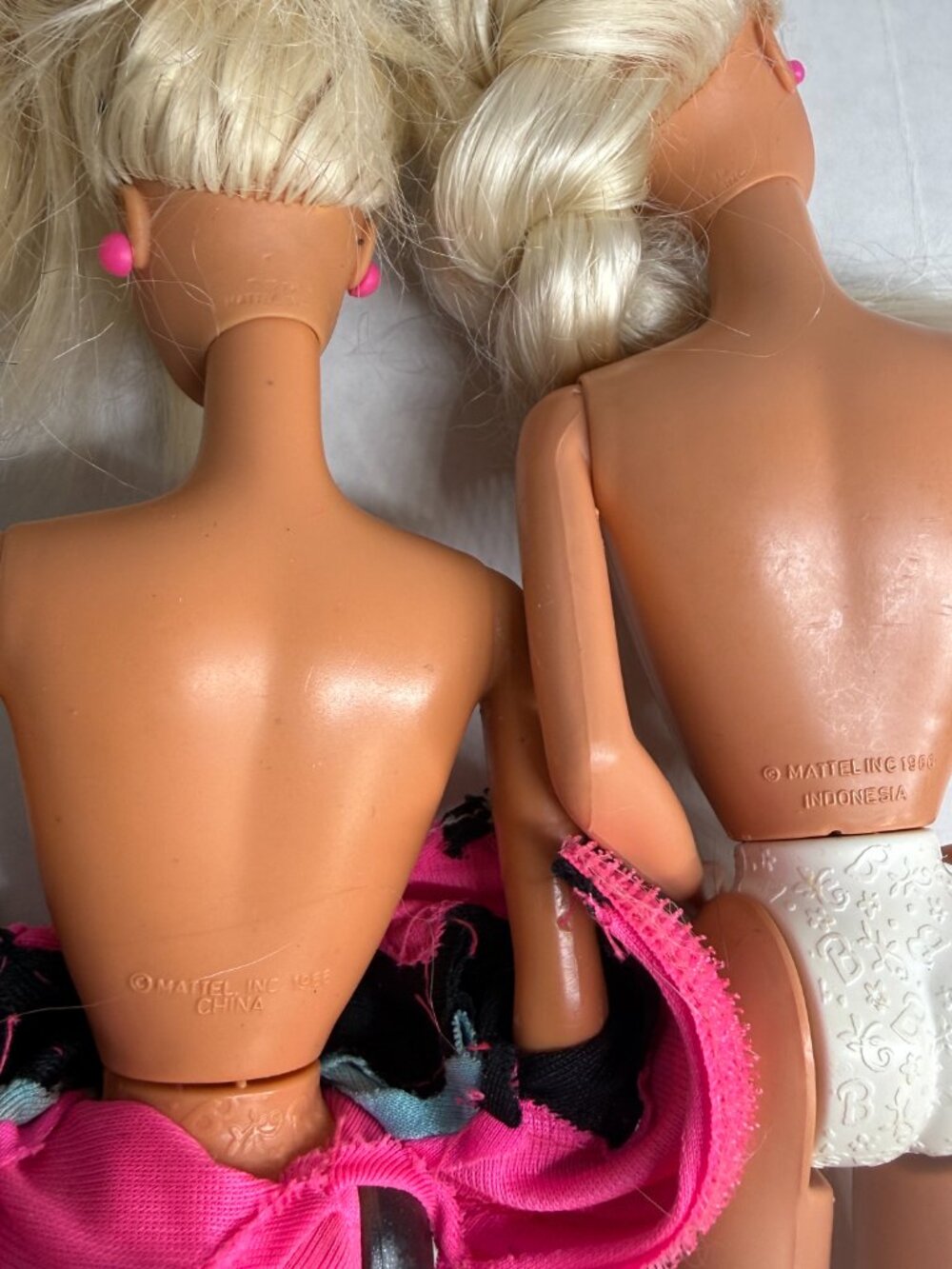 7x Vintage Barbie Doll Lot Some Nude Dolls Indonesia Malaysia China Disney - Picture 3 of 9